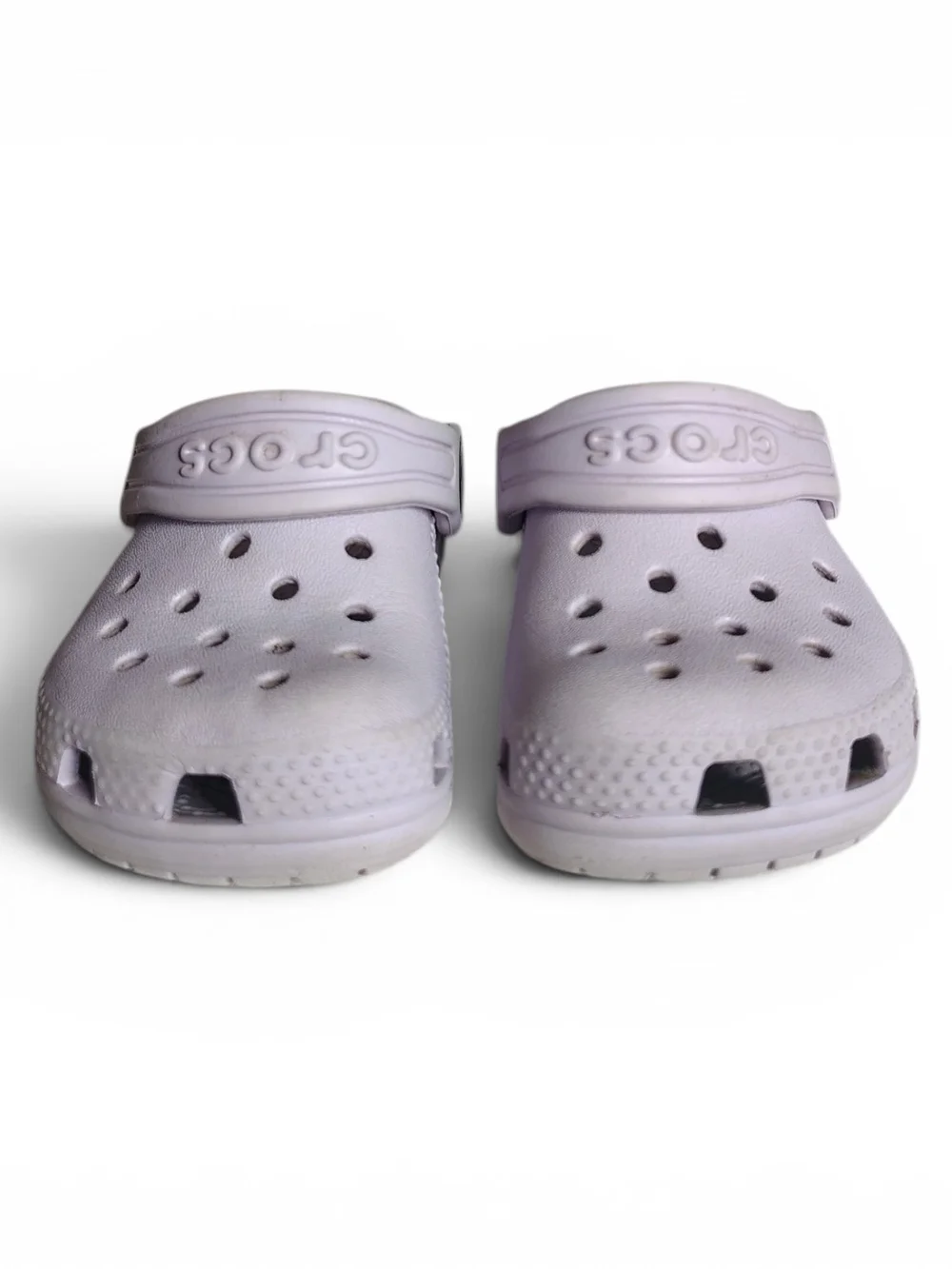CROCS Iconic Comfort Slip On Lavender Clog Shoes Little Girls Size C5